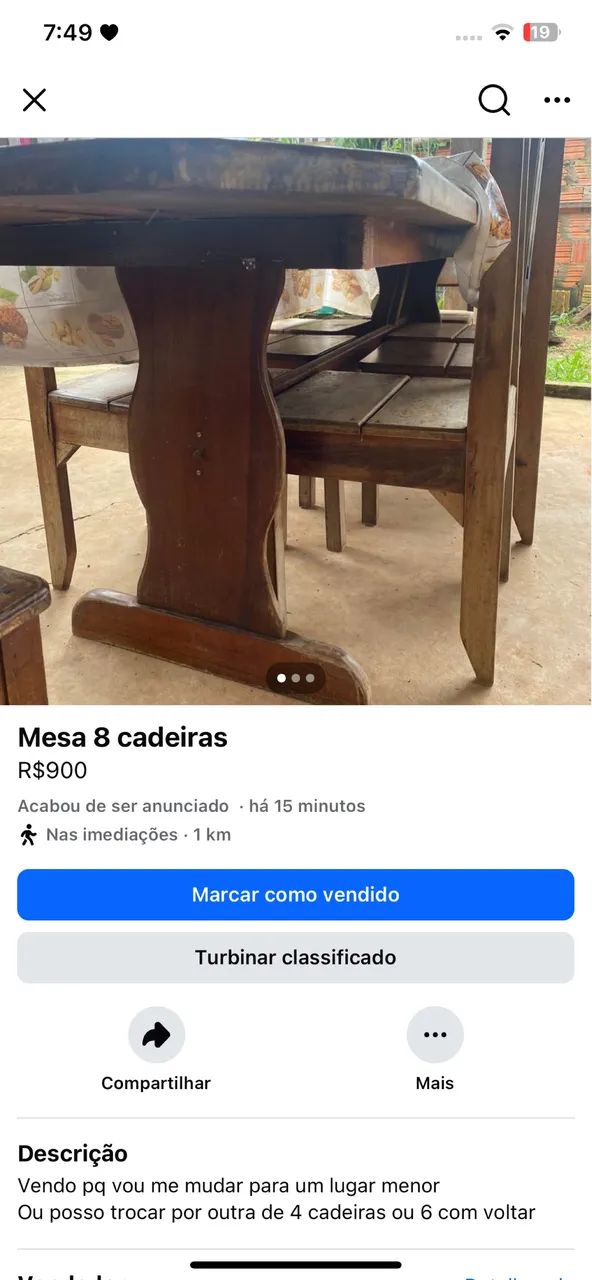 Mesa de 8 cadeiras  - Foto 3