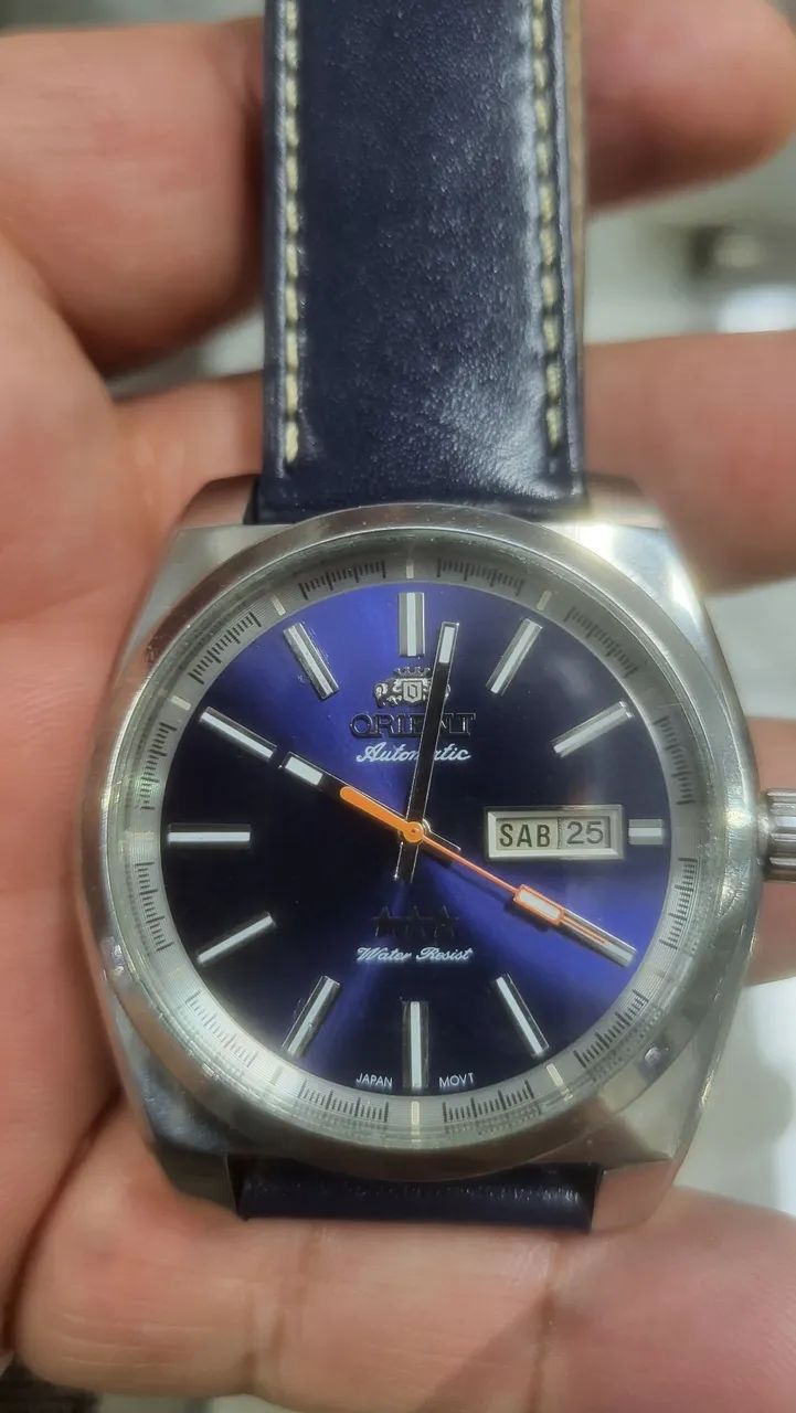 Relógio oriente automático usado apenas algumas vezes na caixa em excelente estado 44 mm  - Foto 3