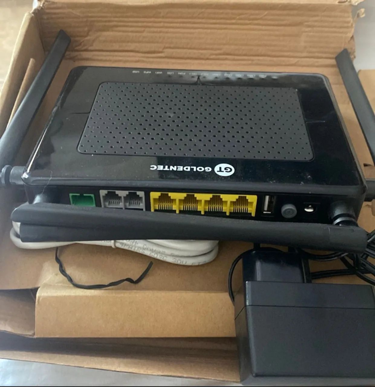 roteador/modem onu gpon wifi 4ge goldentec - Foto 3