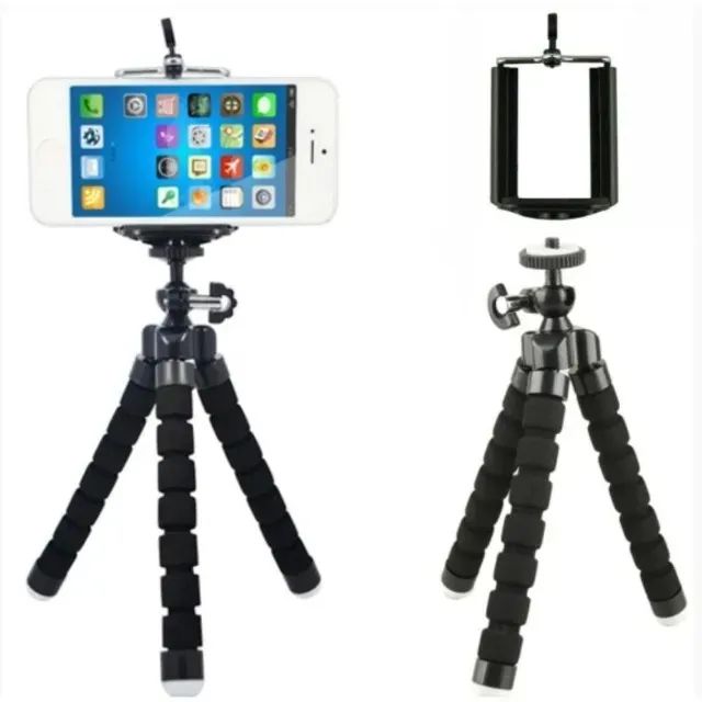 Tripé de Alta Flexibilidade 16cm p/ Celular - Suporte de Mesa -Loja Coimbra Computadores - Foto 2