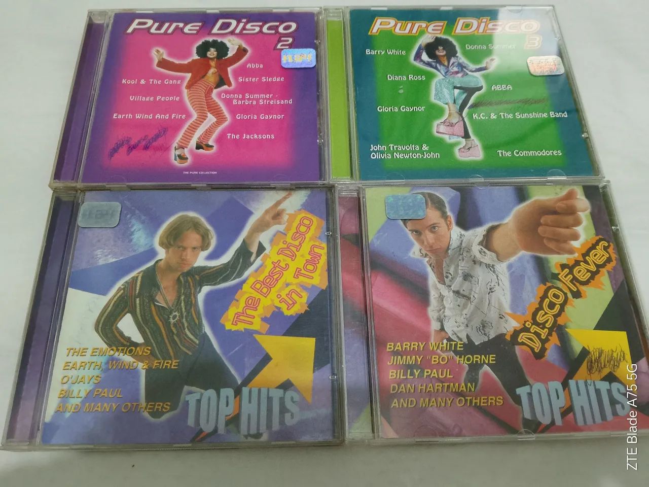 Cd's 5,00 cada Disco Fever, Disco in Town, Pure Disco 2 e 3 original  