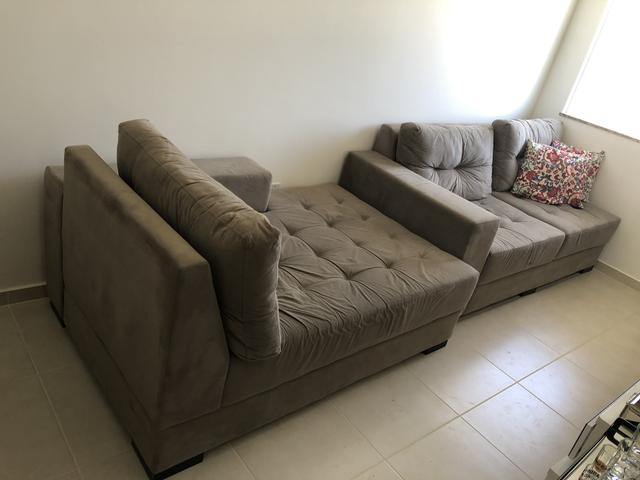 Sofá 3 lugares com chaise - Decore - Foto 4