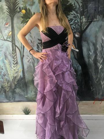 Vestido festa lilás