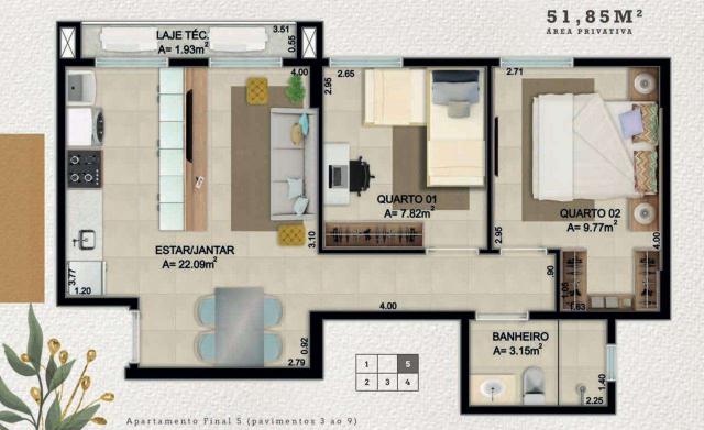 Lançamento apartamento 2 quartos guara II - Foto 3