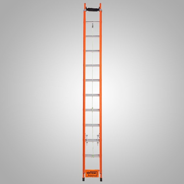 Escada de Fibra de Vidro e Aluminio Sintese 6,60m EAFD-21 11 degraus