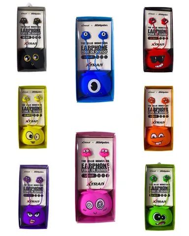 Fone de Ouvido Monsters Com Fio