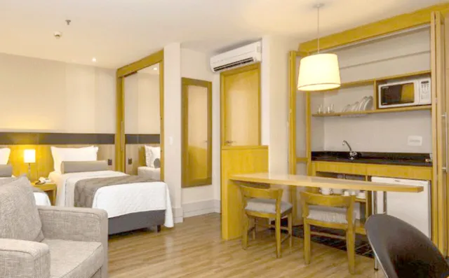 Studio Transamérica Faria Lima 29m² 1 dormitório 1 vaga no Itaim Bibi.