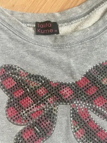 Blusa de moletom alongada - P - Foto 3