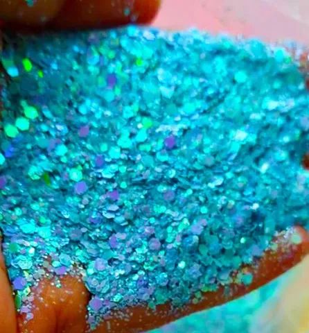Glitter Holográfico Flocado para Artesanato  - Foto 2