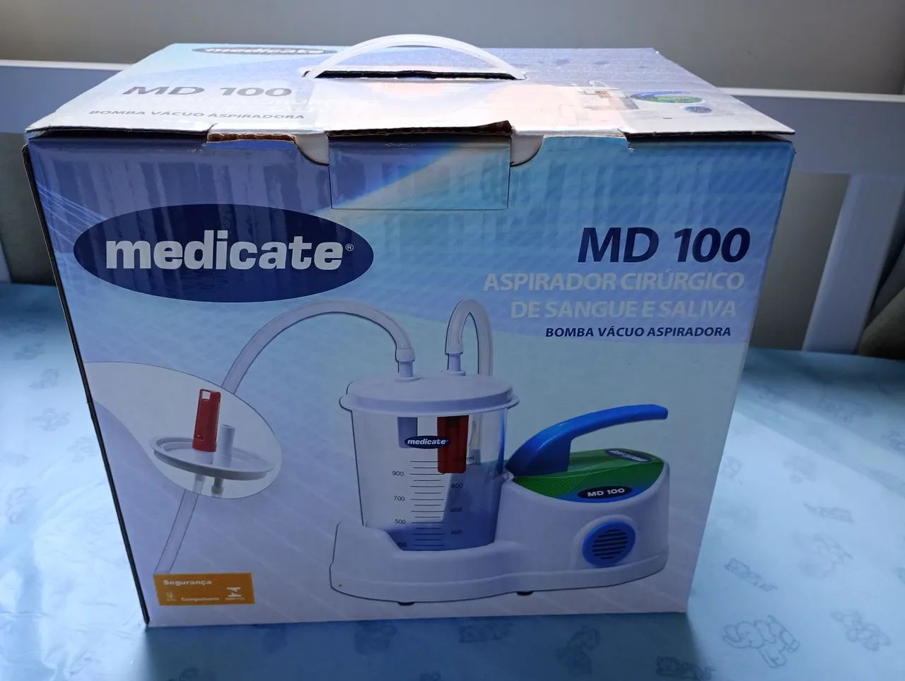 Aspirador Cirúrgico Medicate MD 100 - Semi novo 