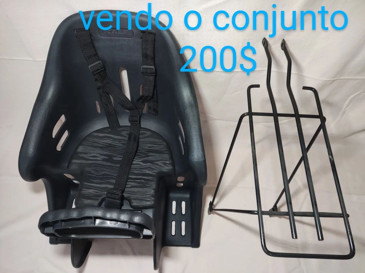 Assento infantil para bicicleta + bagageiro
