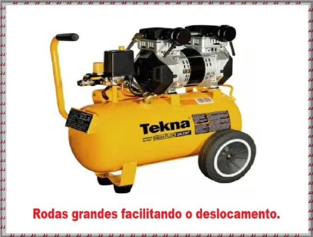 Compressor 24 litros Tekna silencioso de 2.5 hp - Foto 3