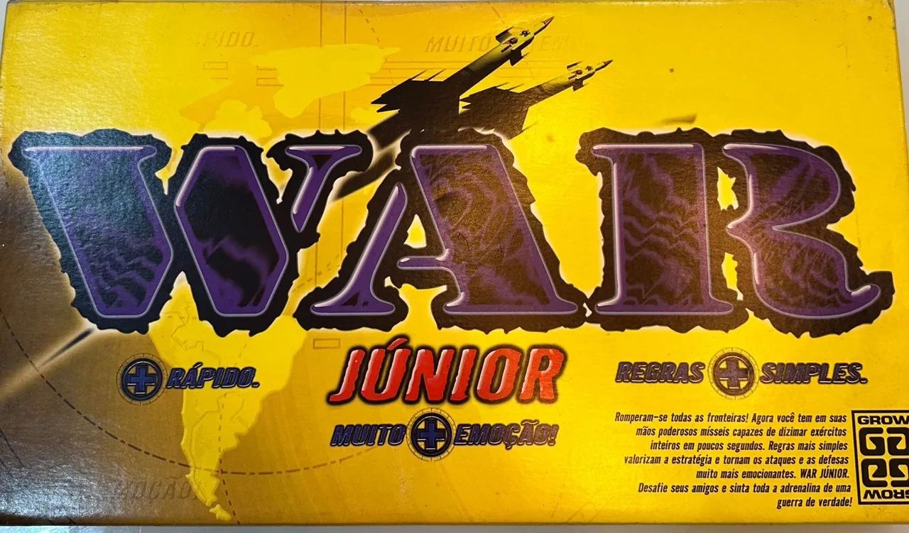 Jogo de Tabuleiro War Junior - Diversão e Estratégia para Todas as Idades!