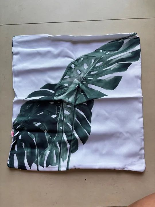 Kit 4 Capas de Almofada Decorativa Samambaia - Foto 3