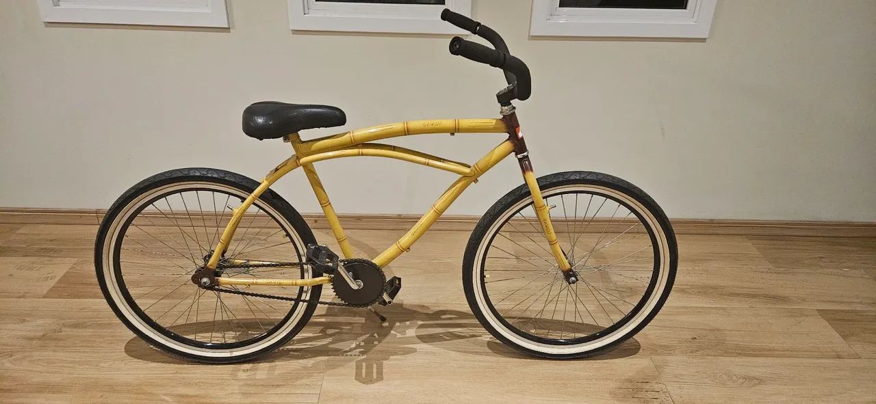Bicicleta Bike praieira exclusiva grafismo bambu - Foto 2