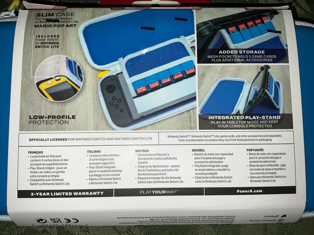 Capa para nintendo switch Mario original - Foto 3