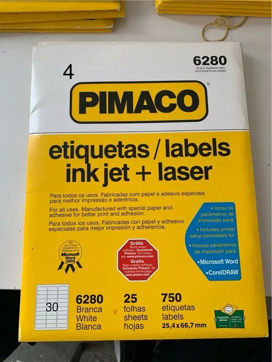 etiquetas/ labels inkjet + laser PIMACO 