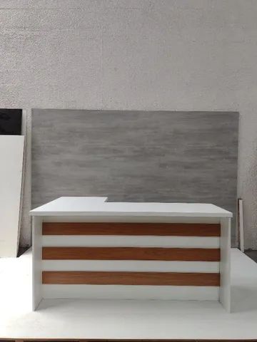 mesa L canelada branca - Foto 3