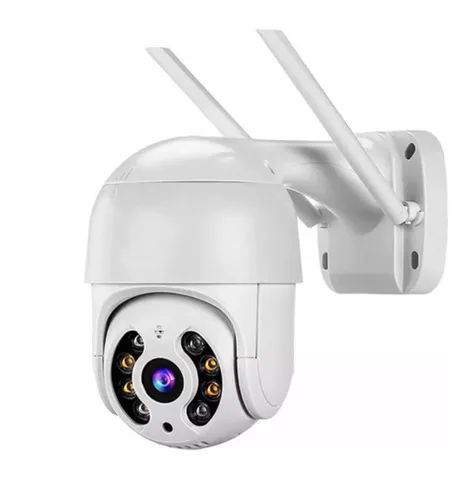 Câmera IP Wifi Inteligente Externa Prova D'água Infravermelho HD 1080P Branca - Foto 3