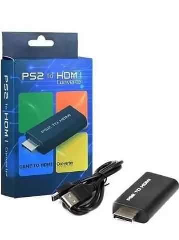 Adaptador Conversor Ps2 HDMI Audio Vídeo Av Para Cabo Hdmi