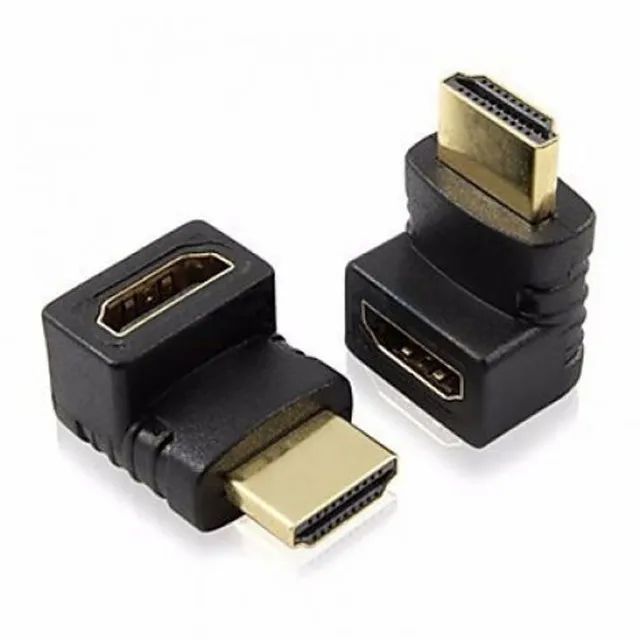 Adaptador Hdmi 90 Graus Em L Macho X Fêmea 1.4 P/ Tv Painel 
