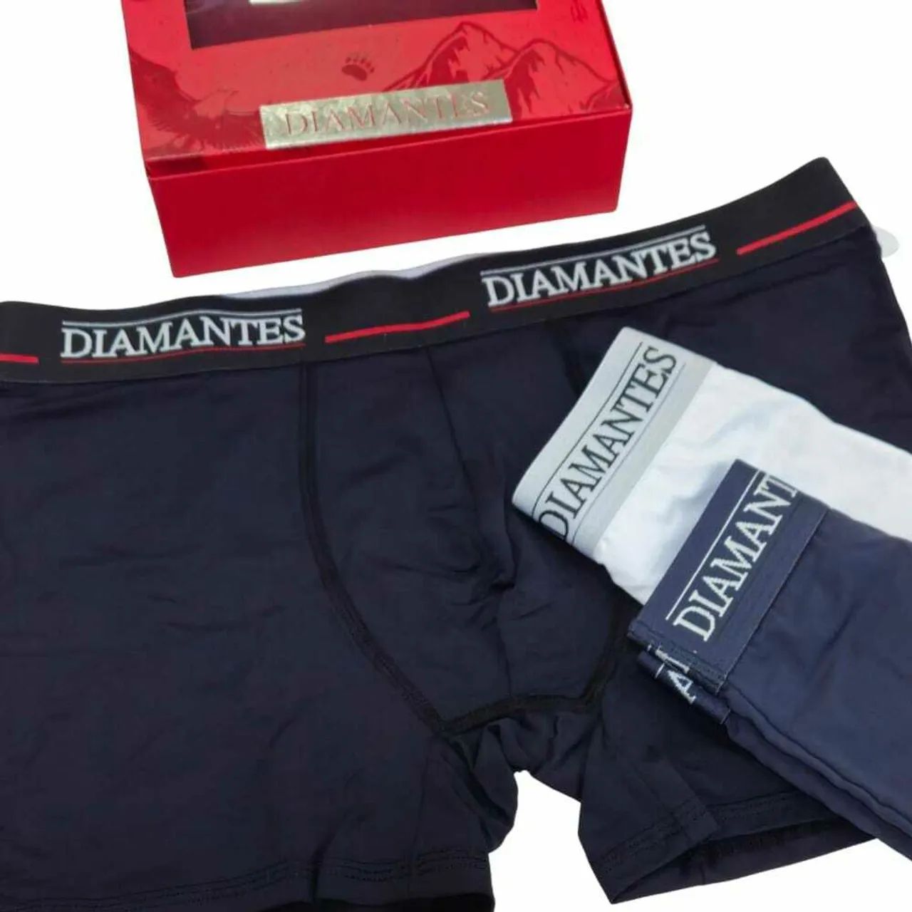 Kit com 3 cuecas box DIAMANTES LINGERIE  - Foto 3