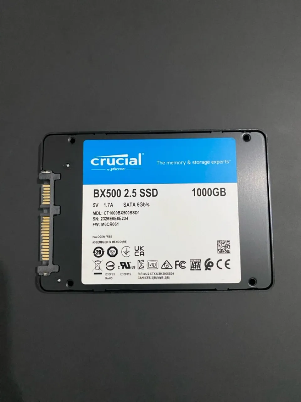 SSD Crucial BX500 1TB