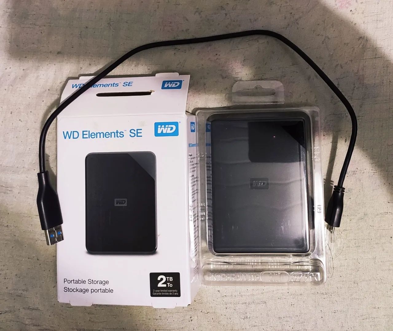 HD Externo WD Elements SE 2TB ZERADO 