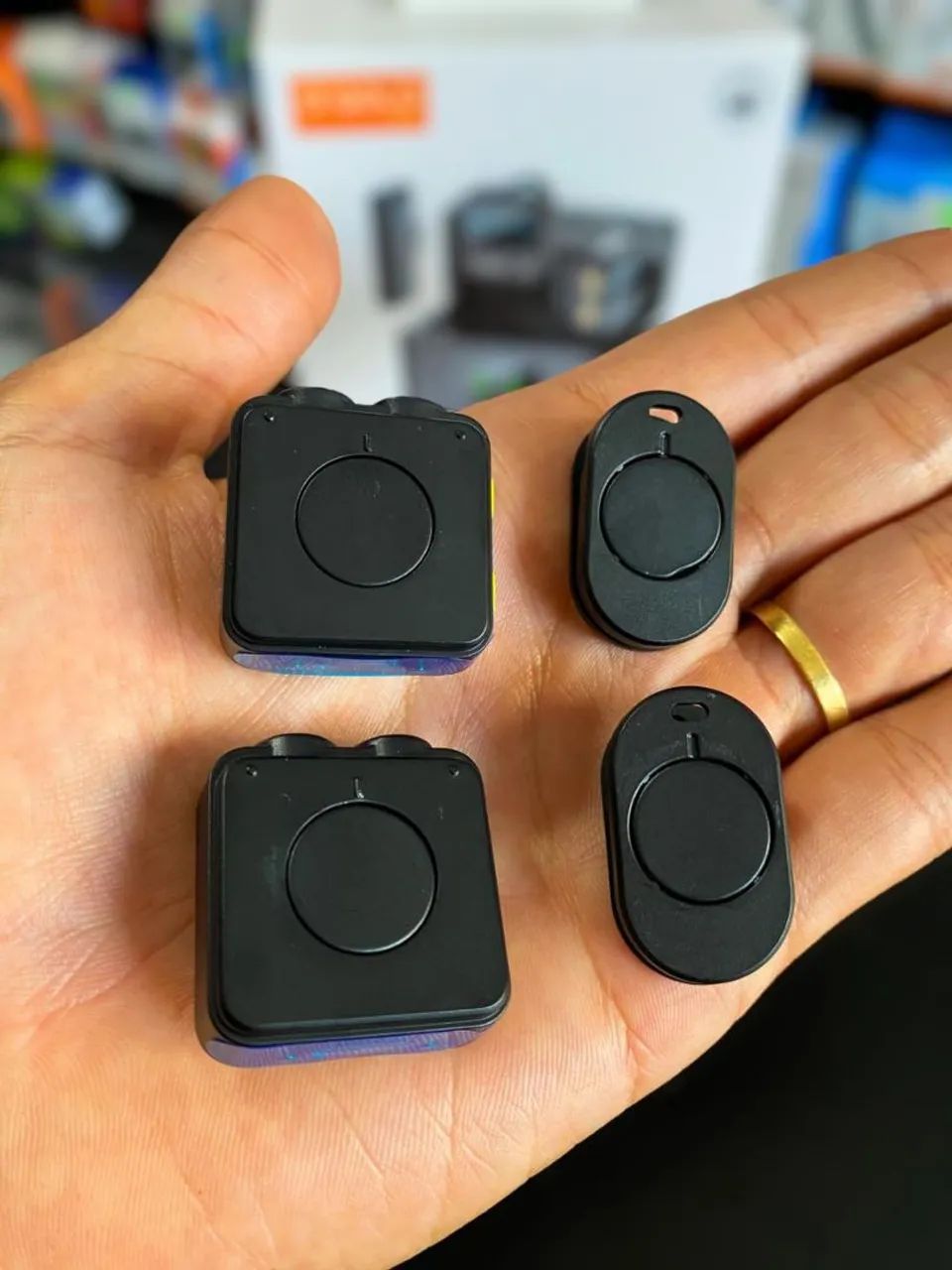 PAR DE MICROFONES LAPELA GOLD MCF-27 TIPO C MAGNÉTICO COM REDUÇÃO DE RUÍDO - Foto 3