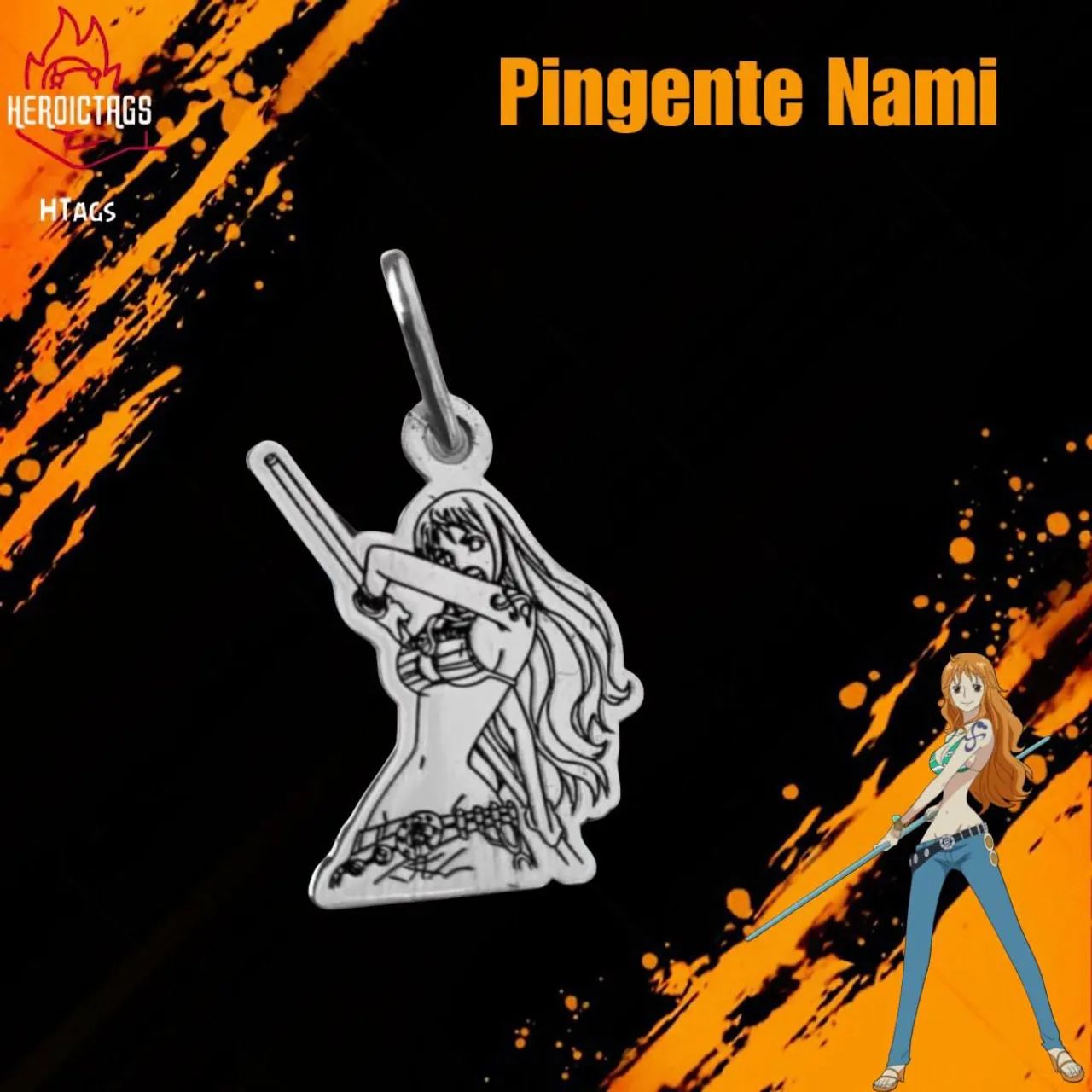 Pingente de Prata - Nami (One Piece)