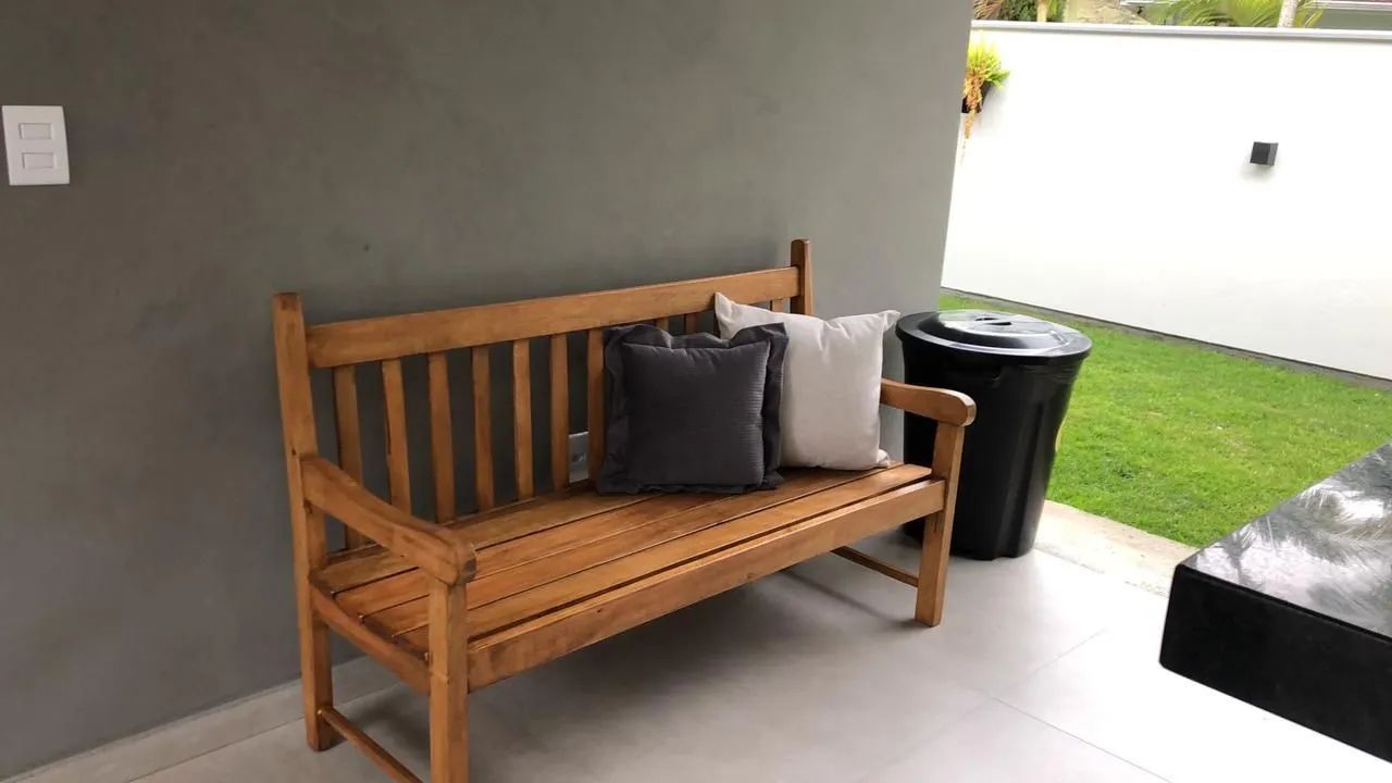 Banco de Jardim vernizado (novos) - Foto 4