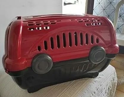 Caixa de Transporte PET cão e gato, Vermelho/Cinza, 1 - Foto 2