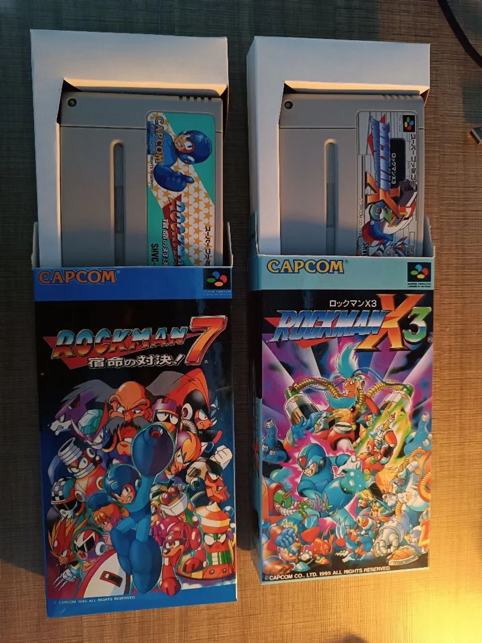 Mega Man X1 ,2 e 3 + Rockman 7 Super Nintendo (SNES) - Original
