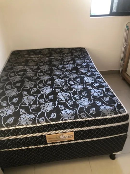 Cama Box Casal com Desenho Floral - Foto 2