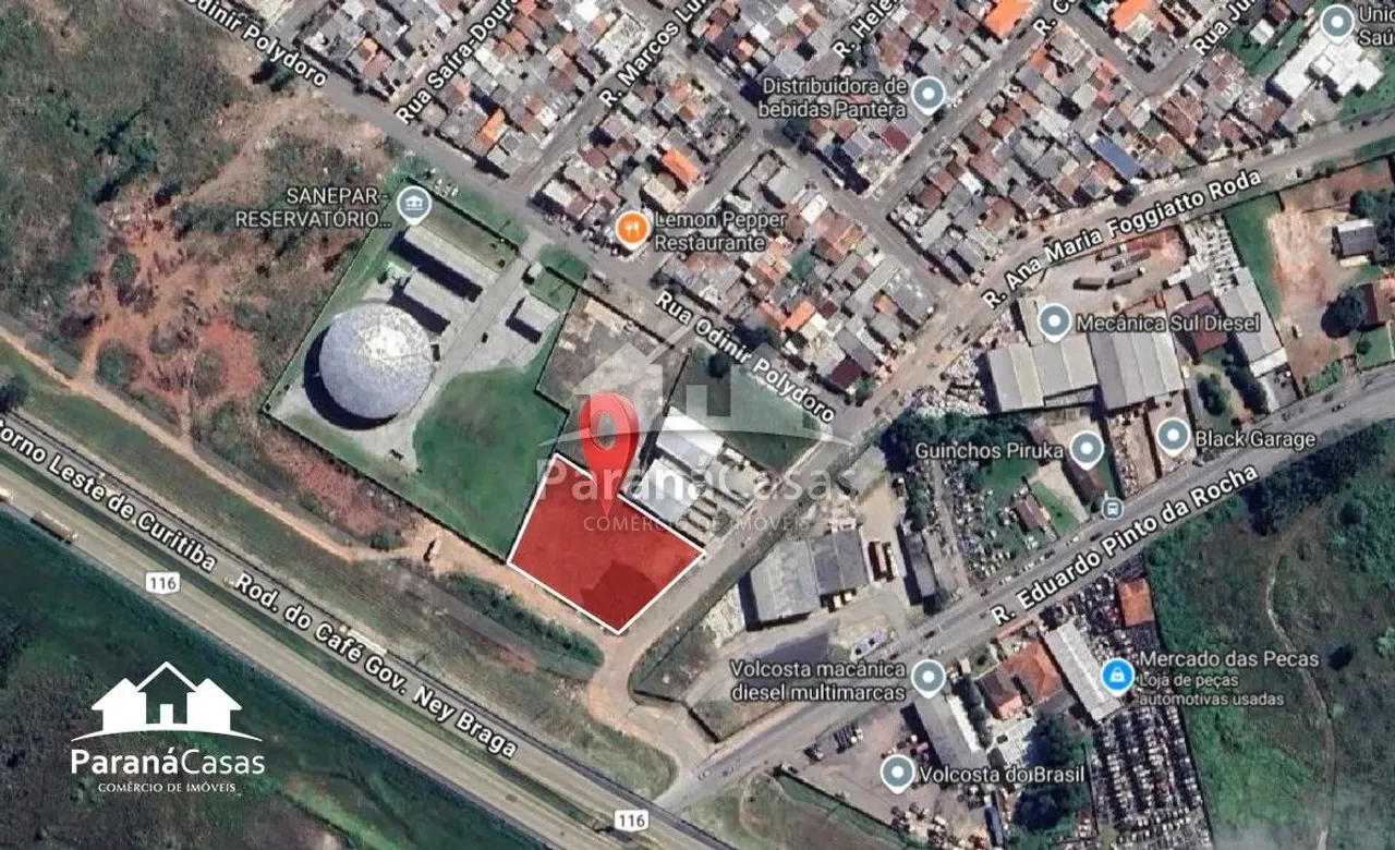Excelente area para locação com testada para o Contorno.