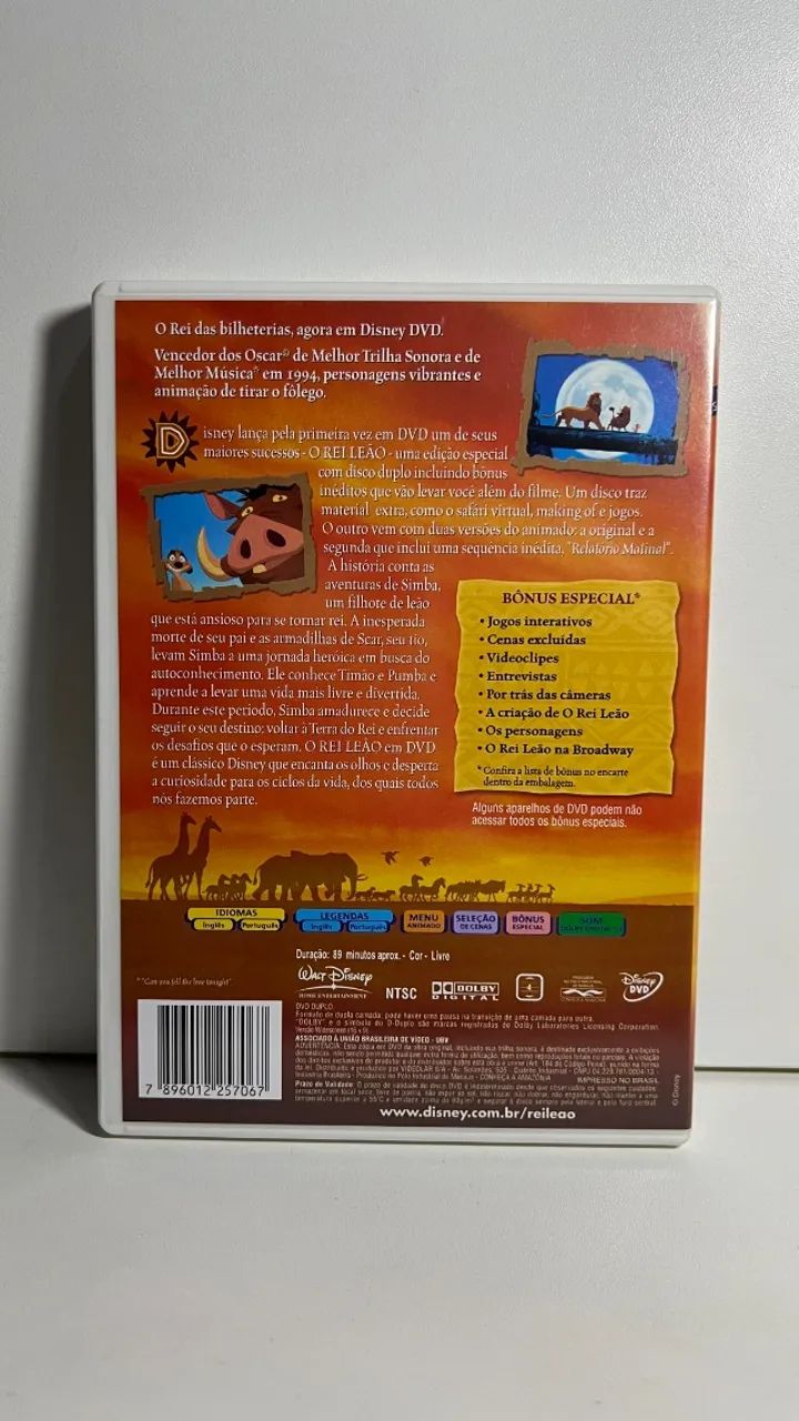 DVD - O Rei Leão: Edição Especial - Foto 3