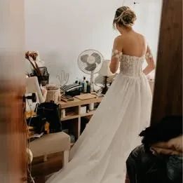 Vestido de Noiva Casa Amarela (Grife) - Impecável com Documentação - Foto 3