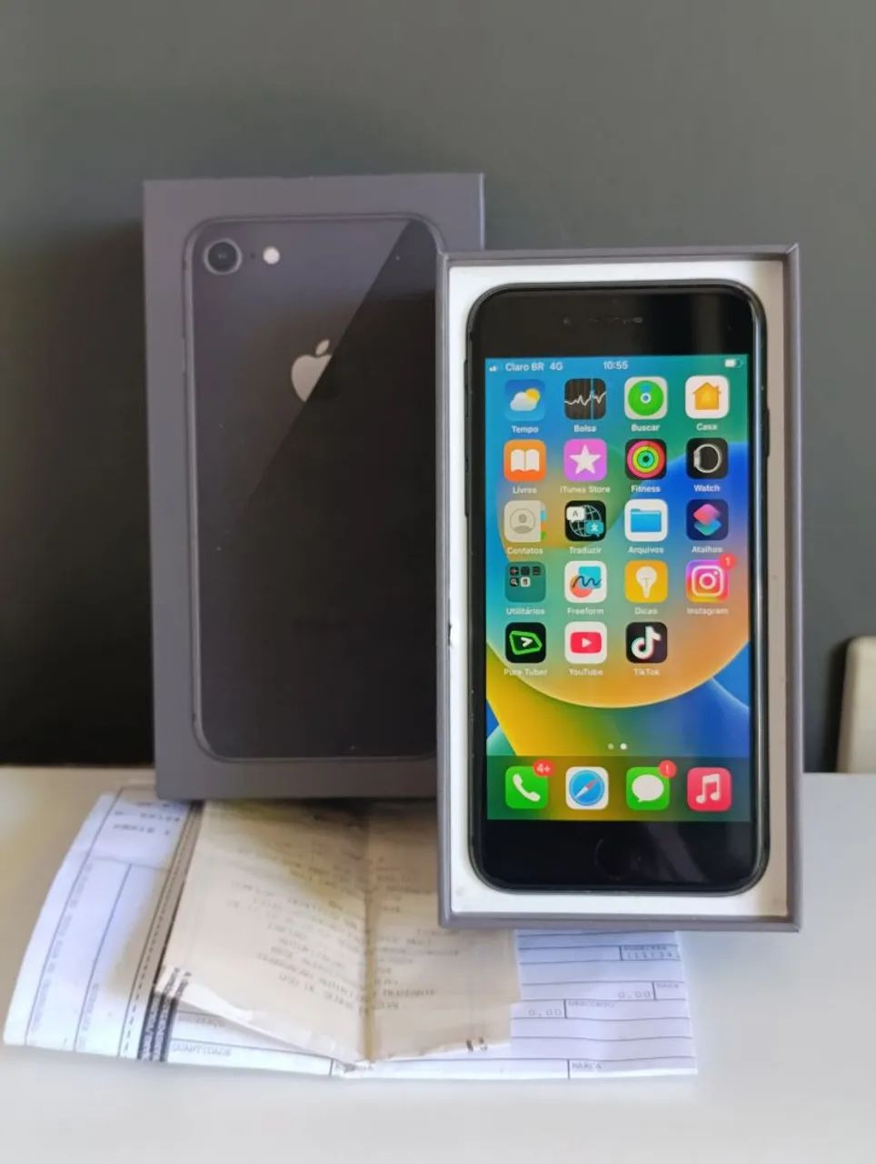 iPhone 8 Preto - 64GB - Caixa e Nota fiscal! - Celulares e