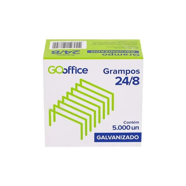 Grampos para Grampeador Galvanizado 24/8 5000 unidades | Go Office - Foto 2