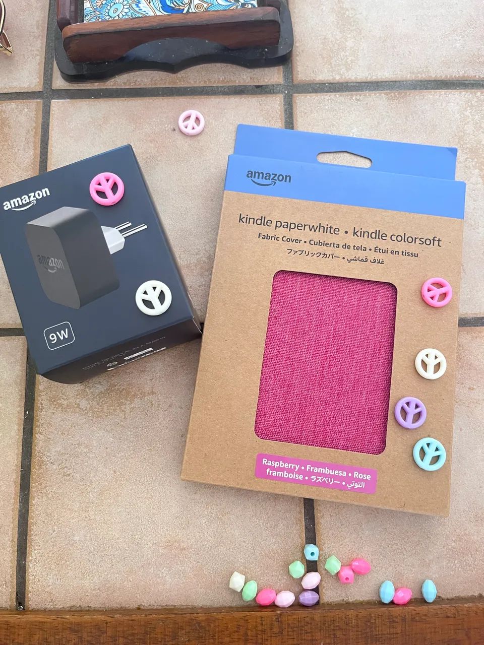 Carregador e capa Kindle
