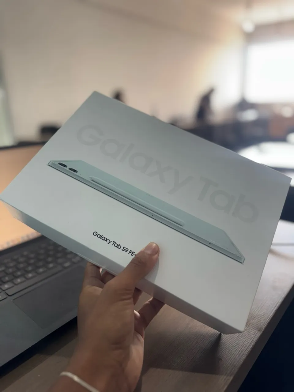 Samsung S9 Plus na caixa