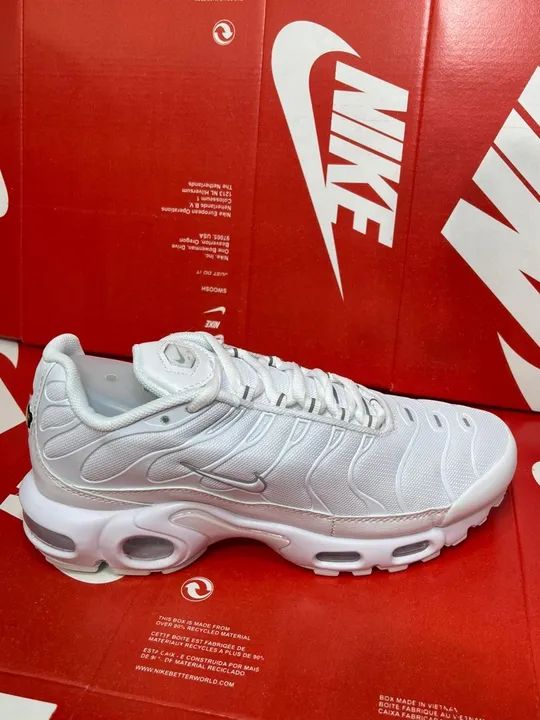 Nike Air Max Plus Tênis Masculino Branco