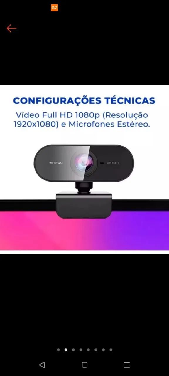 Câmera Web HD Full - Ideal para Videochamadas e Streaming - Foto 2