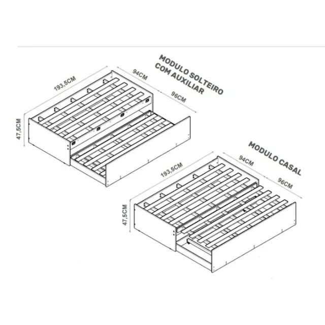 Cama Solteiro Matrix 3 em 1 ENTREGAMOS - Foto 4