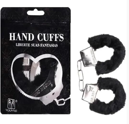 Algemas de Metal com Pelúcia - Hand Cuffs