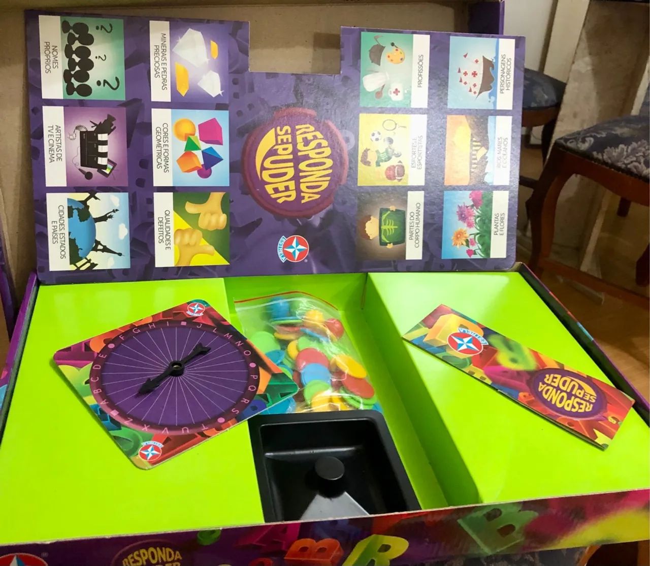 Jogo de Tabuleiro Responda Se Puder - Estrela - Foto 4