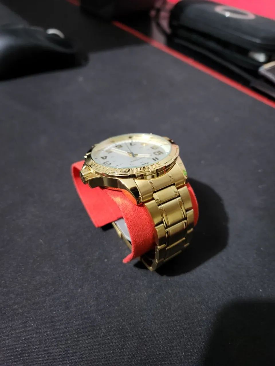 Relógio Mondaine Dourado Original - Foto 5