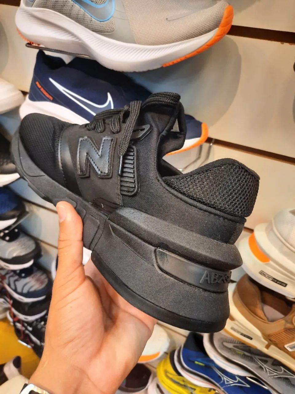 Tênis New Balance 997 Preto Masculino Couro - Foto 4