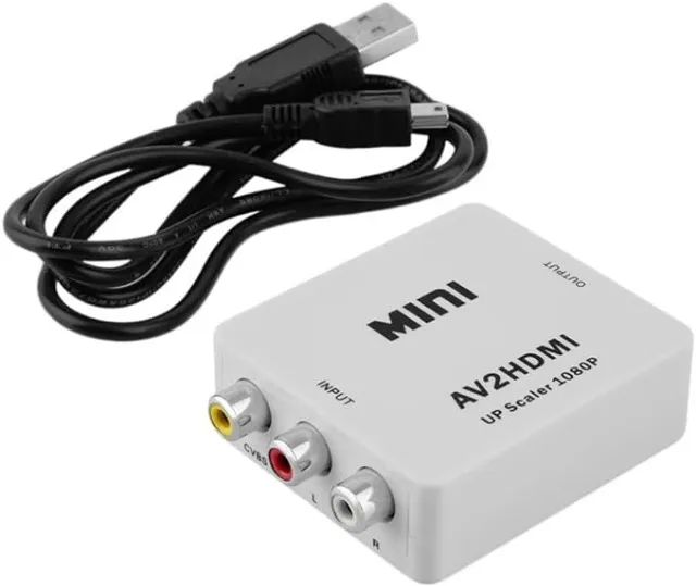 Conversor Mini De Hdmi Para Av ( Rca ) Vídeo 1080p Com Audio -AV2HDMI- Loja Coimbra  - Foto 5