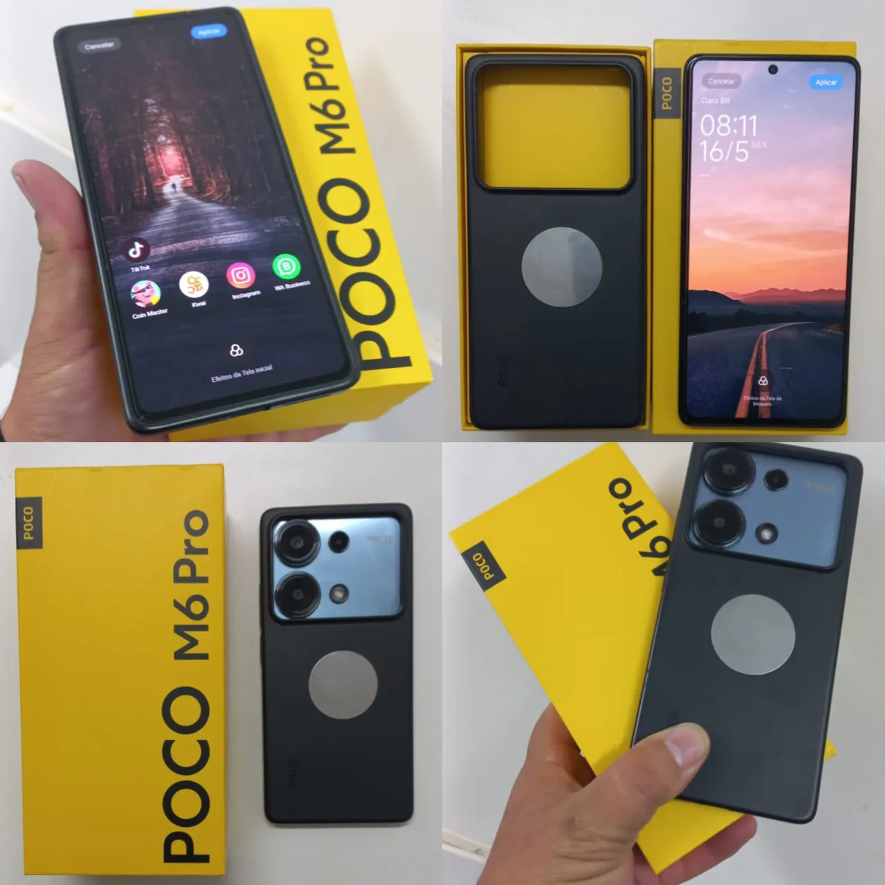 POCO M6 PRO,DE 256/8+4 DE RAM.CAMERA DE 64 MO,FRONTAL DE 16 TOPTOP